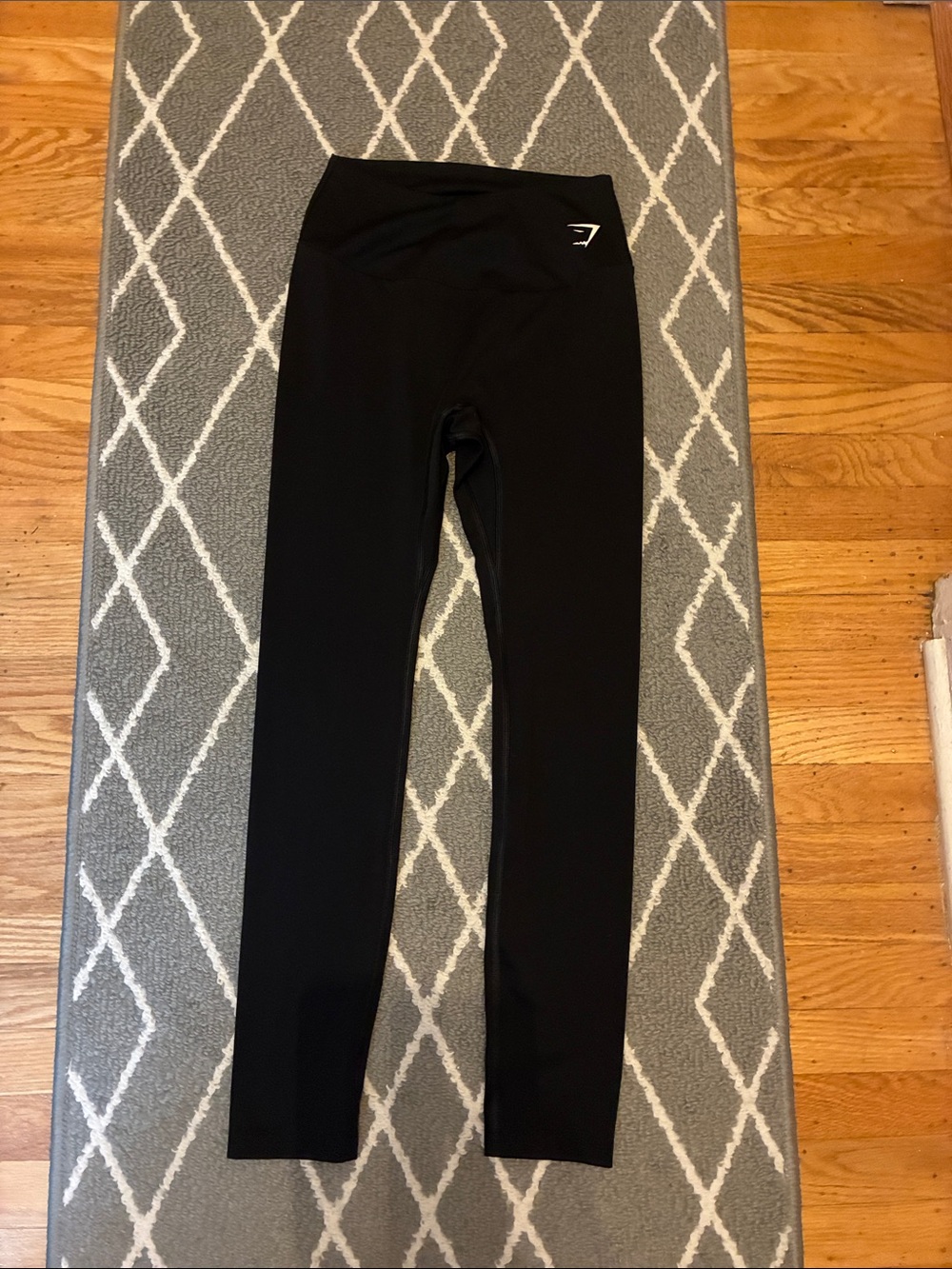 Gymshark Black Performance Leggings with Subtle Logo